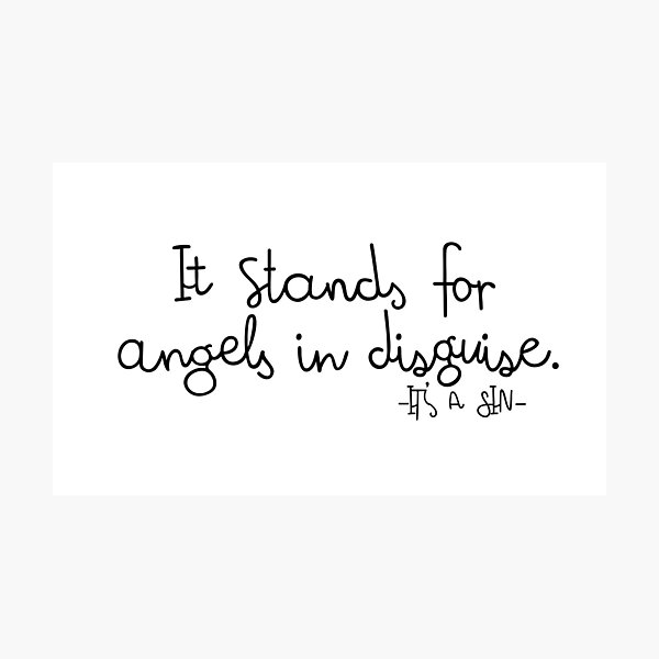 Item preview, It's a Sin Quote designed and sold by holbytv.
