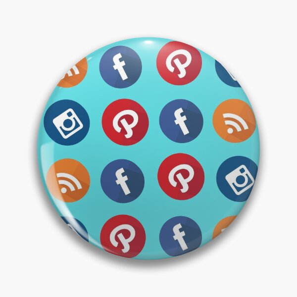Item preview, Social Media Icons Pattern designed and sold by Anako Design.