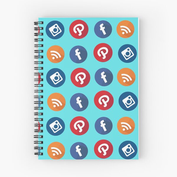 Item preview, Social Media Icons Pattern designed and sold by Anako Design.