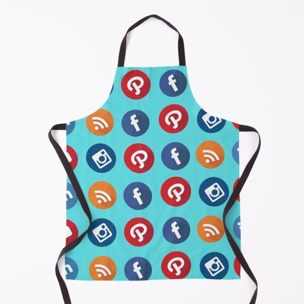 Item preview, Social Media Icons Pattern designed and sold by Anako Design.