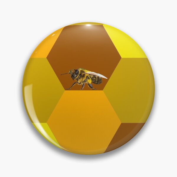 Item preview, Bee honeycomb honey beekeeper designed and sold by titanosdesign.