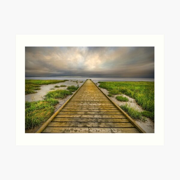 The Old Wood Jetty Art Print
