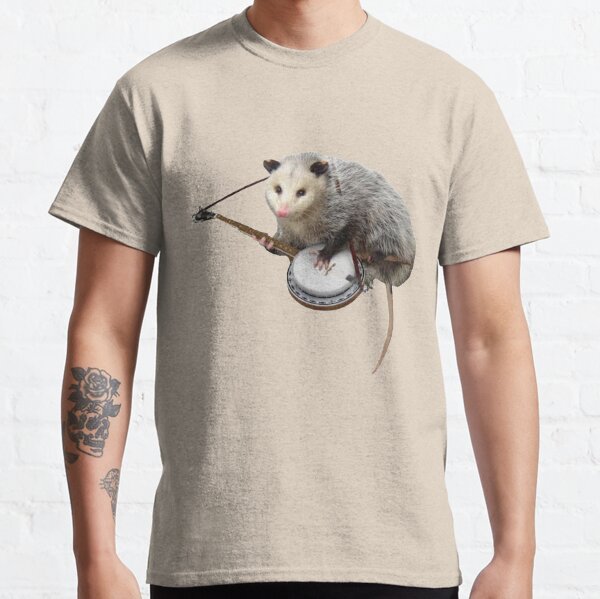 Opossum Playing Banjo Classic T-Shirt