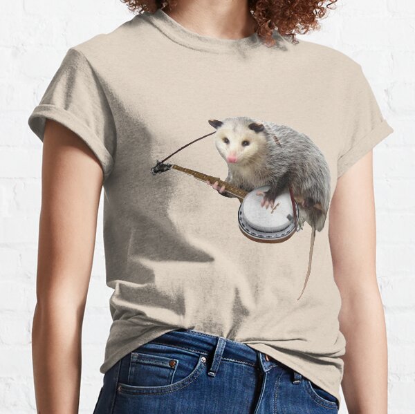 Opossum Playing Banjo Classic T-Shirt