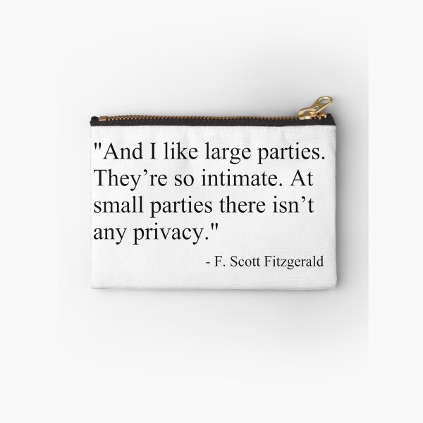 Item preview, Gatsby Large Parties Quote designed and sold by tgfteixeira.