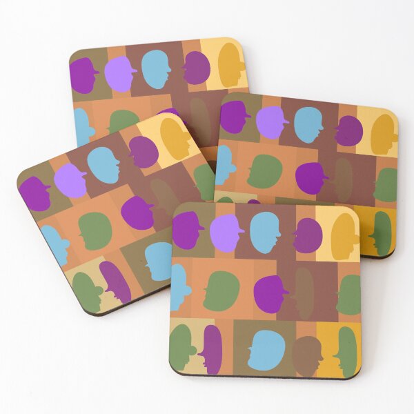 Item preview, Contrasting Faces Abstract Illustration, face pattern  designed and sold by Gabrielle Freitas.