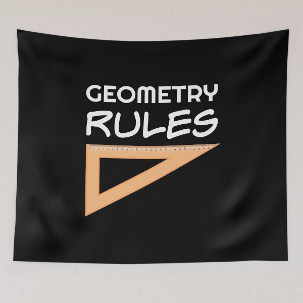 Item preview, Geometry Rules Quote Ruler Funny / Math Teacher Student Tank Top designed and sold by CreatedByHeidi.