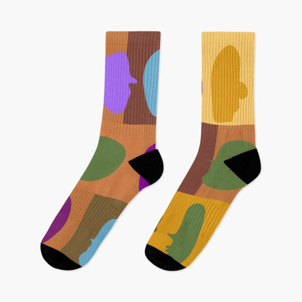 Item preview, Contrasting Faces Abstract Illustration, face pattern  designed and sold by Gabrielle Freitas.