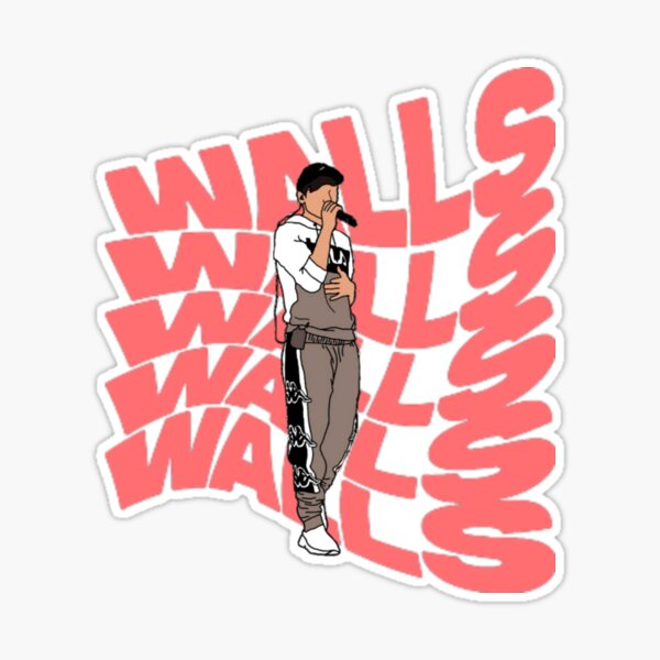 Louis Tomlinson WALLS Red Stickers Sticker Pack 1d Merch 