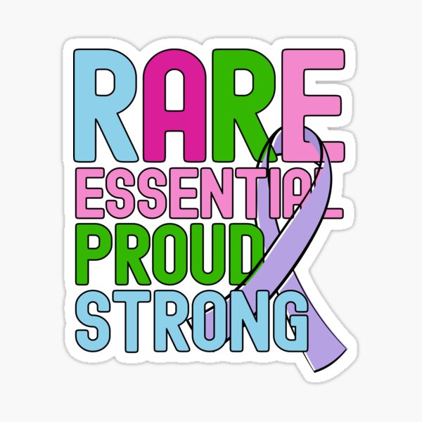Rare Disease Day Essential Proud Strong People Awareness Sticker