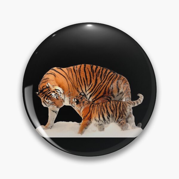 Artikelvorschau, Mama und Baby-Tiger (transparentes Hintergrunddesign) entworfen und verkauft von Brasilia.