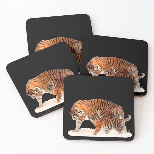 Item preview, Mom and baby tiger (transparent background design) designed and sold by Brasilia.