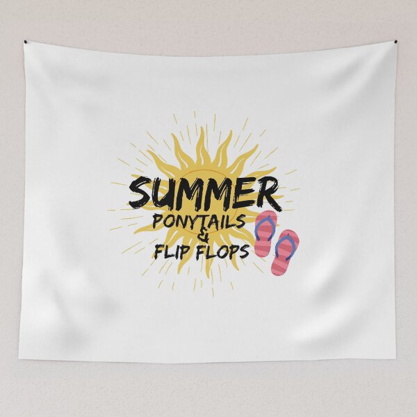 Item preview, Summer Ponytails & Flip Flops designed and sold by Lilaclown.