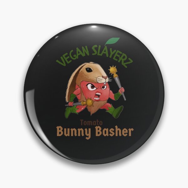 Item preview, Vegan Slayerz Tomato Bunny Basher designed and sold by DCStriker2021.