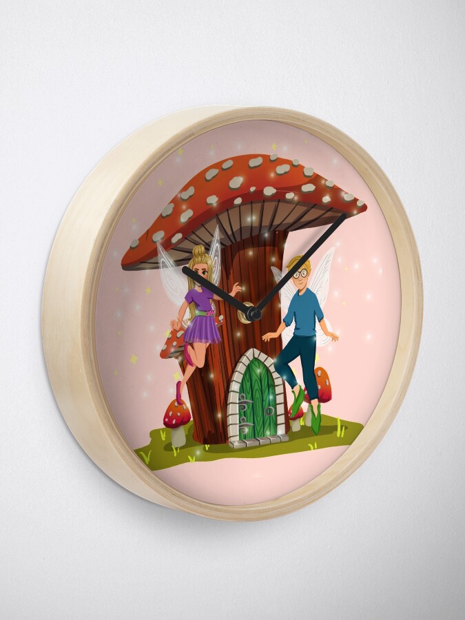 Alternate view of Tommy And Susan -Their Mushroom House™ Clock