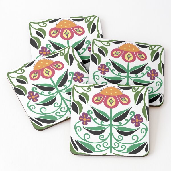 Item preview, Modern Flower Folk Art designed and sold by Christina Anderson.