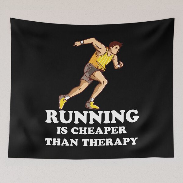 Item preview, Running is cheaper than therapy designed and sold by MrE-Tees.