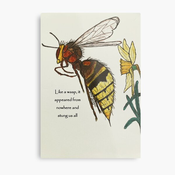 Wasp sting Metal Print