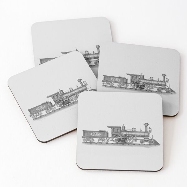 Item preview, Vintage Steam Powered Locomotive Lithograph - Circa 1874 designed and sold by warishellstore.