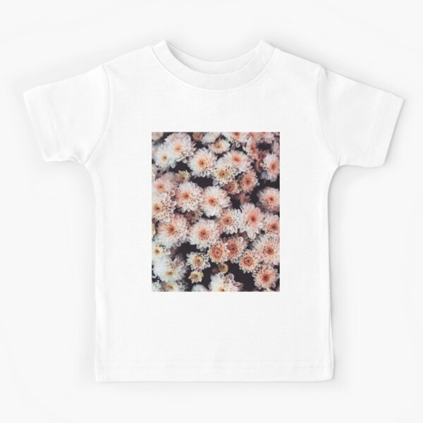 Custom Baby & Toddler T-Shirt Chrysanthemum Silhouette Beige Blue Cotton Custom Baby & Toddler T-Shirt Chrysanthemum Silhouette Beige Blue Cotton