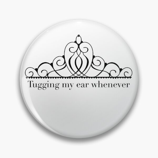 Item preview, Tugging My Ear Whenever Selection Quote designed and sold by doodlesbyCara.