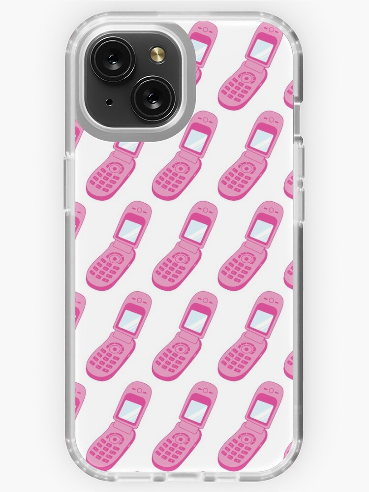 Y2k pink flip phone design Canvas Print for Sale by hanameda
