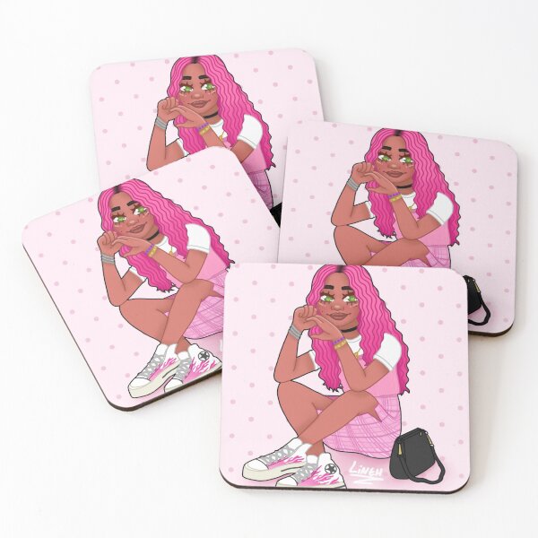 Item preview, Aesthetic soft girl with pink hair designed and sold by Caroline Mineo.