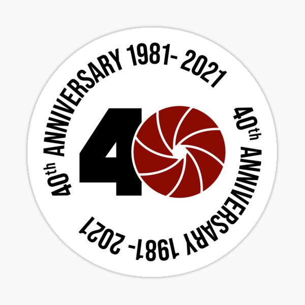 40th Anniversary Circle Sticker