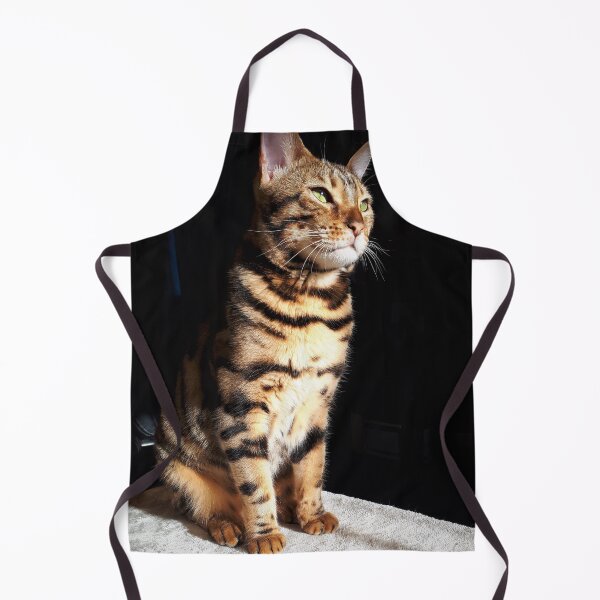 Item preview, Bengal cat sitting proudly designed and sold by Artz-by-Karlene.