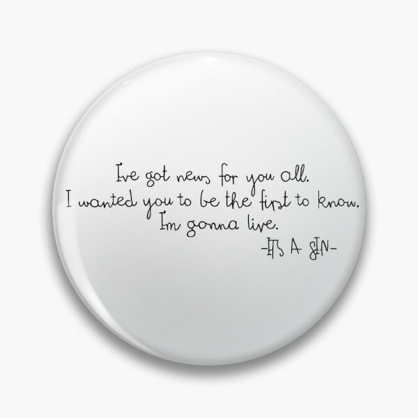 Item preview, It's a Sin Quote designed and sold by holbytv.