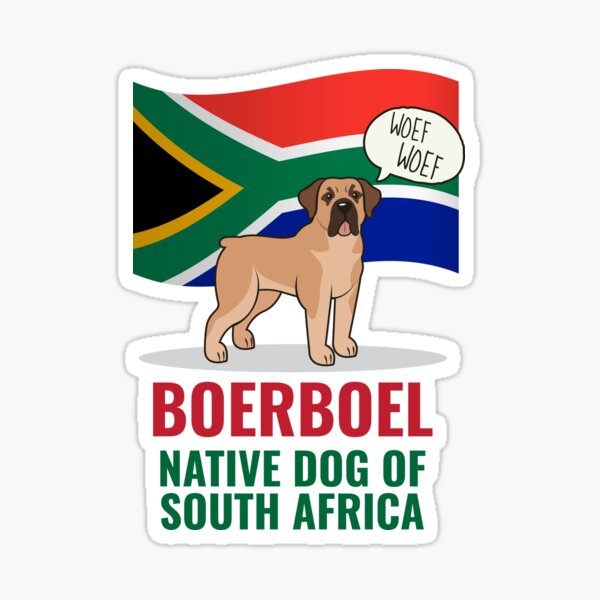 Boerboel Dog Barking South Africa Flag   Boerboel   T Shirt | TeePublic