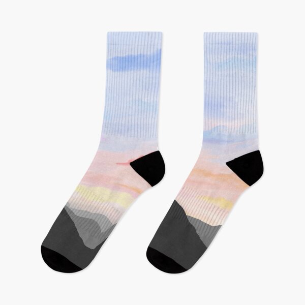 Item preview, Sunset sky with mountains designed and sold by pykyko.