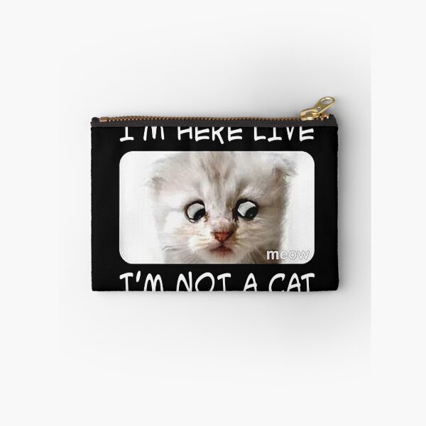 Item preview, I AM HERE LIVE I AM NOT A CAT - Funny Lawyer Cat Video Call Meme designed and sold by BugattiDivo58.