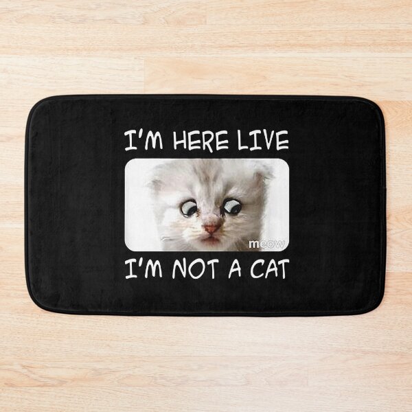 Item preview, I AM HERE LIVE I AM NOT A CAT - Funny Lawyer Cat Video Call Meme designed and sold by BugattiDivo58.