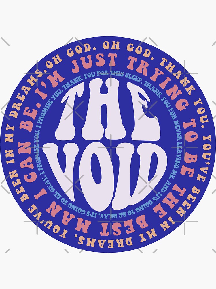 "void lyrics " Sticker for Sale by paosscribbless | Redbubble