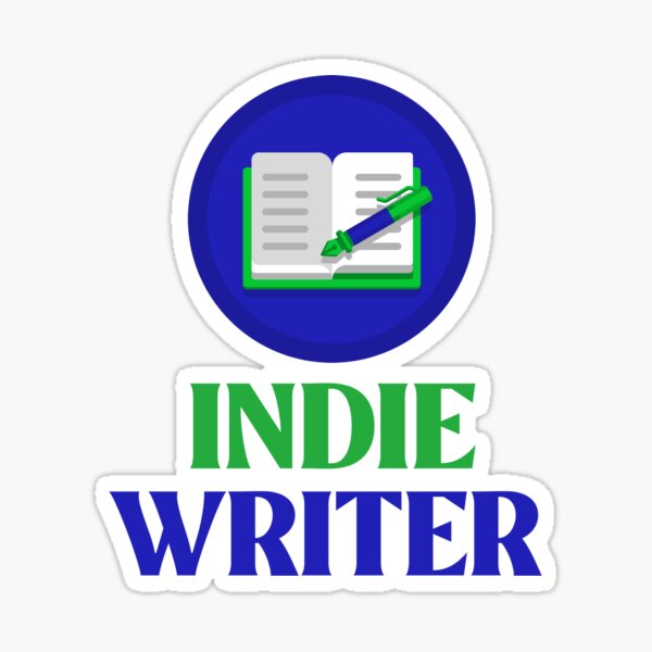 Indie Writer Pen Notebook Journal Sticker
