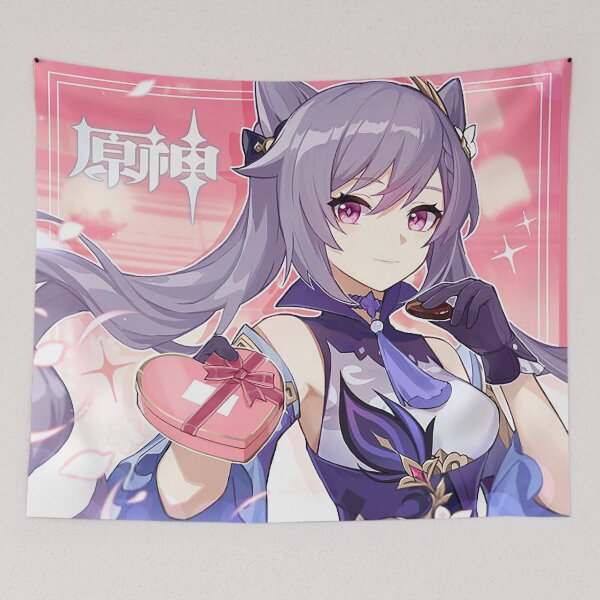 Item preview, Genshin Impact Keqing Valentine Official Artwork 2021 designed and sold by Krimsy.