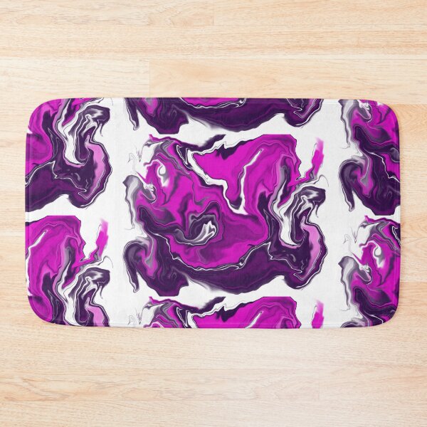 Item preview, Purple Wild Rose Paint Pour Abstract Art designed and sold by Christina Anderson.