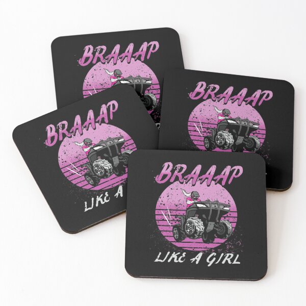 Artikelvorschau, Braaap Damen Vintage Retro Pink Quad ATV entworfen und verkauft von tshirtexpressiv.