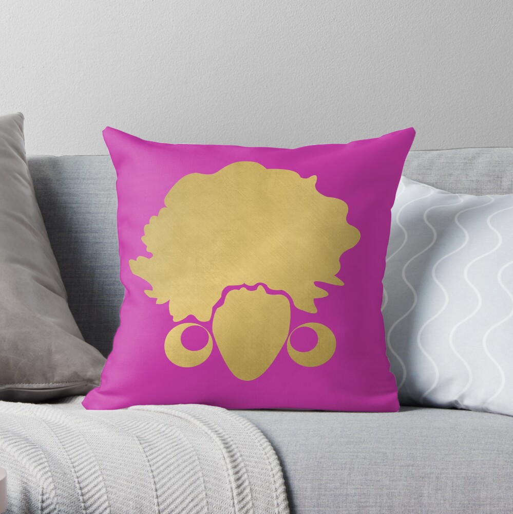 Gold "No Additives" Logo Throw Pillow