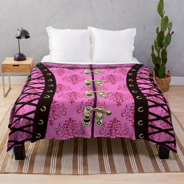 Item preview, Pink & Black Victorian waspie designed and sold by Kestrelle.