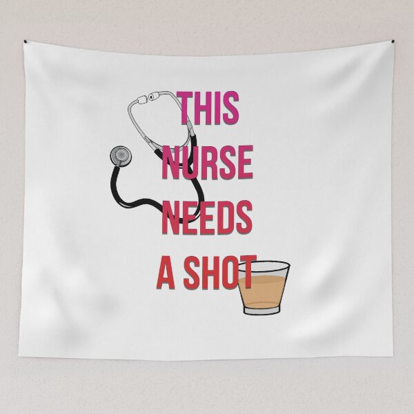 Item preview, This nurse needs a shot// Pink-Red designed and sold by PGPshop.