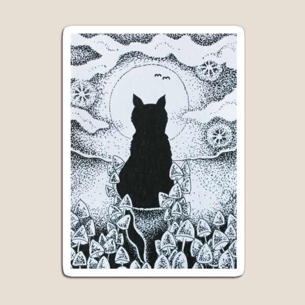 Magick Cat Magnet