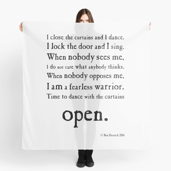 Dancing With the Curtains Open Scarf