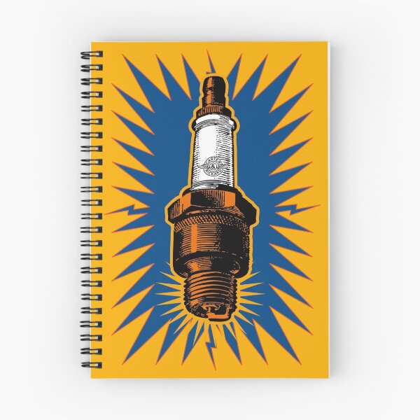 Item preview, Sparkplug - blue & yellow designed and sold by Carter & Rickard.