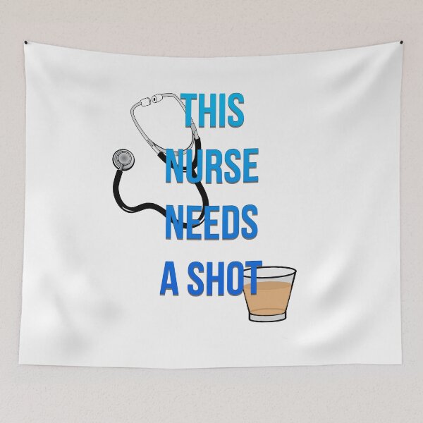 Item preview, This nurse needs a shot// Blue designed and sold by PGPshop.