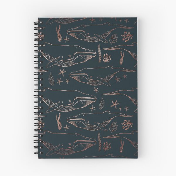 Item preview, Whales in the Deep (rose) designed and sold by Bear Draws.