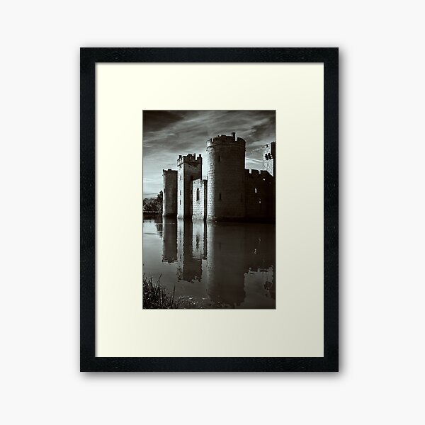 Vista previa del artículo con la obra «Bodiam Castle mono», diseñado y vendido por Geoff Carpenter.