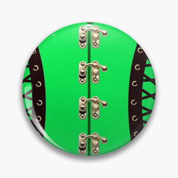 Item preview, Fluro Green & Black Victorian waspie designed and sold by Kestrelle.
