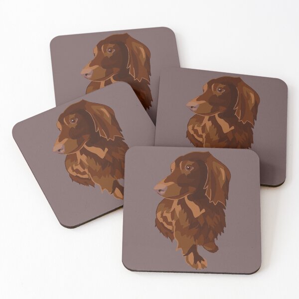 Item preview, Cute Longhaired Dachshund  designed and sold by Gems-Designs.